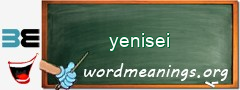 WordMeaning blackboard for yenisei